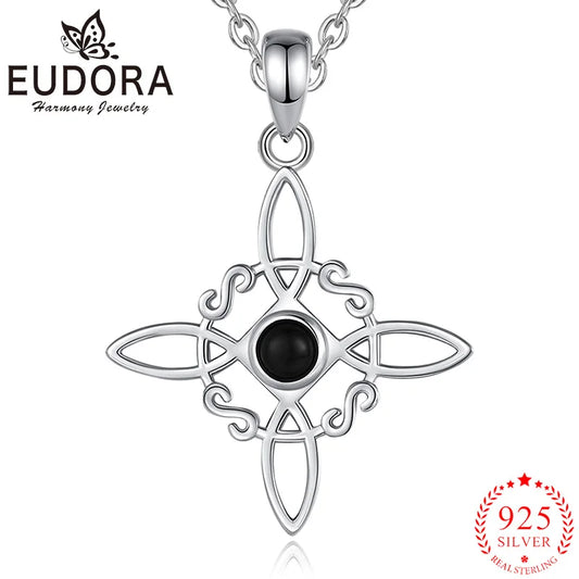 925 Sterling Silver Witchcraft Celtic Knot Necklace