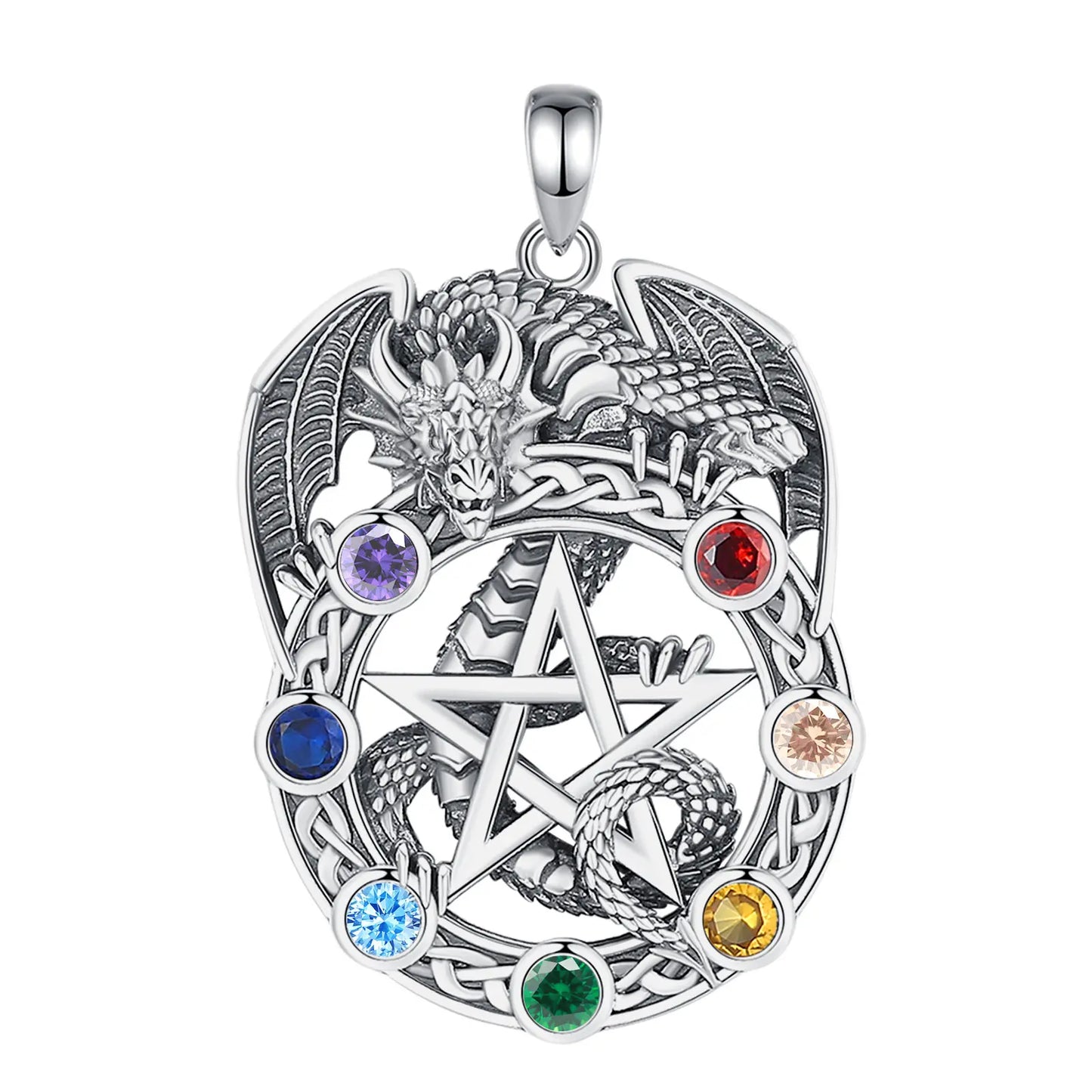 Original 925 Sterling Silver Pentagram Necklace