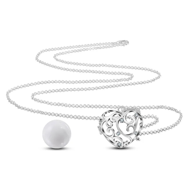 Eudora Copper 20mm Harmony Bola Ball Heart Crystal