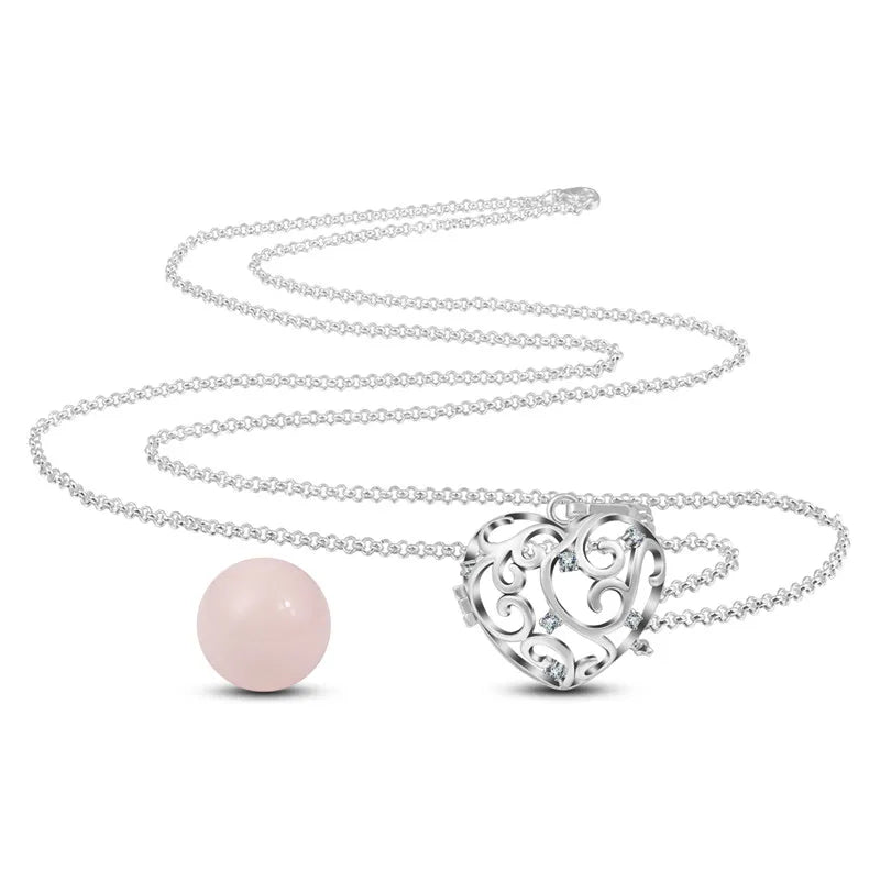 Eudora Copper 20mm Harmony Bola Ball Heart Crystal