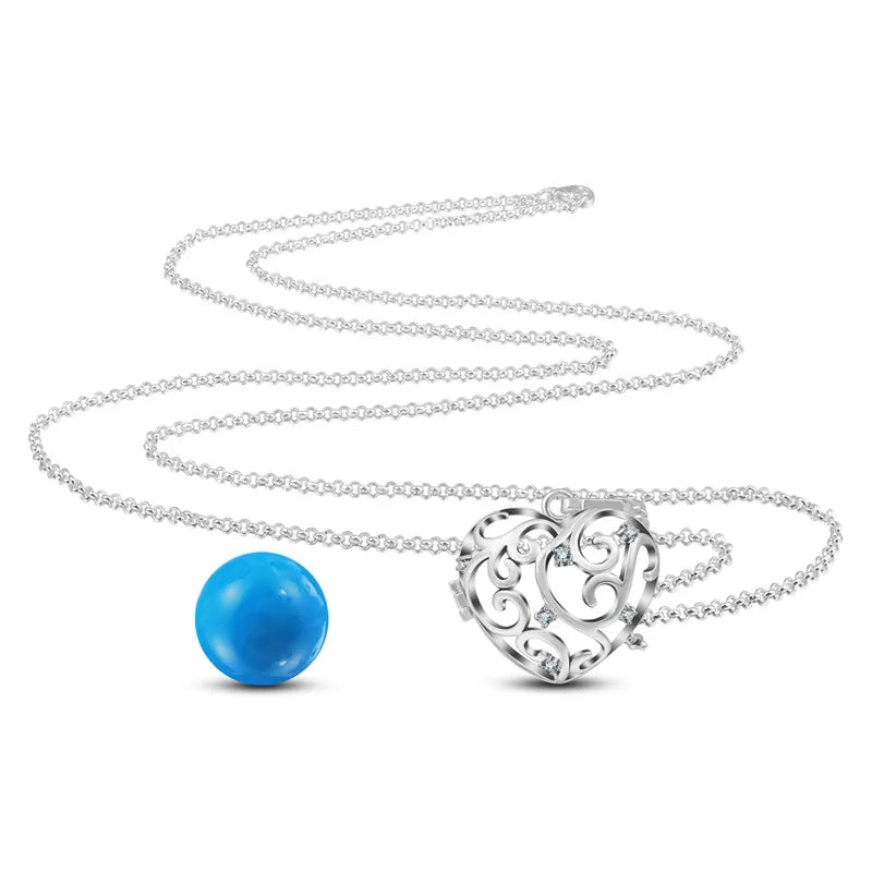 Eudora Copper 20mm Harmony Bola Ball Heart Crystal
