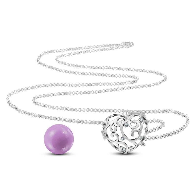 Eudora Copper 20mm Harmony Bola Ball Heart Crystal