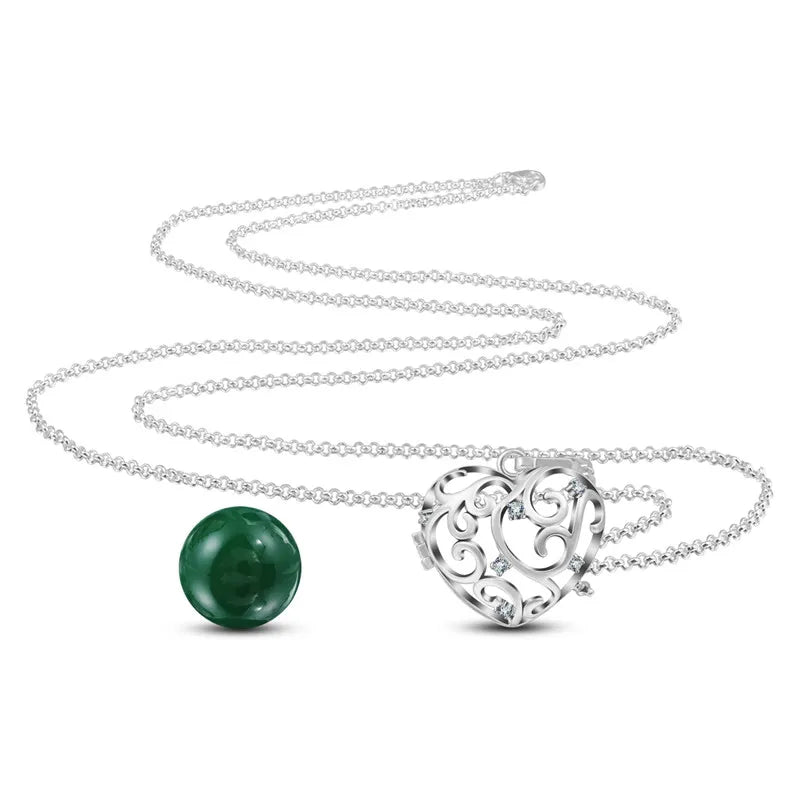 Eudora Copper 20mm Harmony Bola Ball Heart Crystal