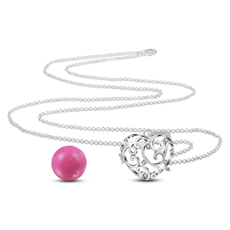 Eudora Copper 20mm Harmony Bola Ball Heart Crystal