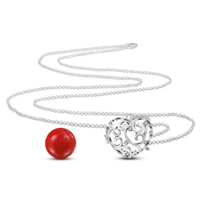 Eudora Copper 20mm Harmony Bola Ball Heart Crystal