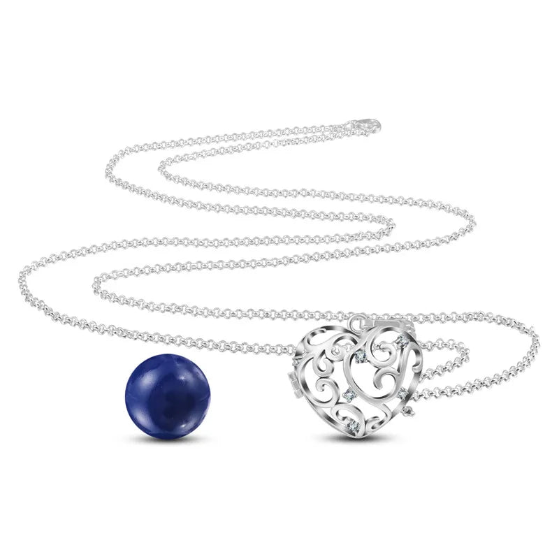 Eudora Copper 20mm Harmony Bola Ball Heart Crystal