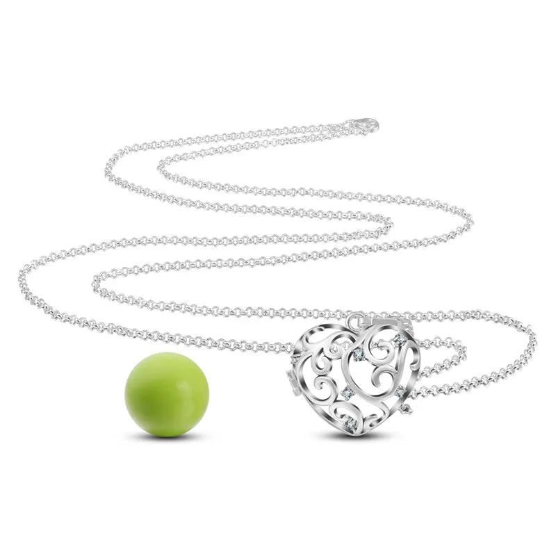 Eudora Copper 20mm Harmony Bola Ball Heart Crystal