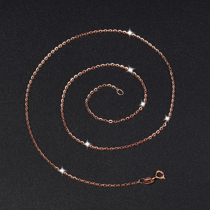 100% 925 Sterling Silver Classic Basic Chain