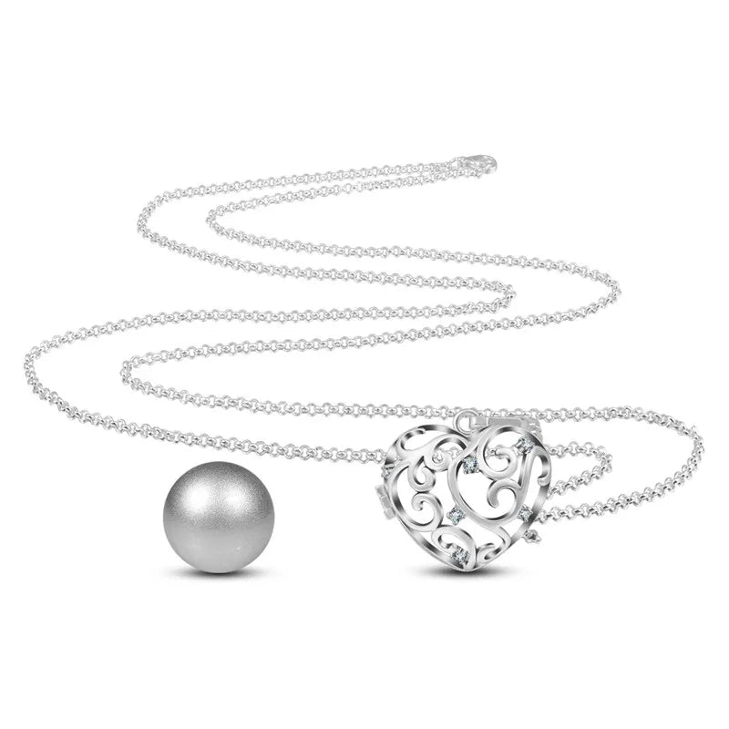 Eudora Copper 20mm Harmony Bola Ball Heart Crystal