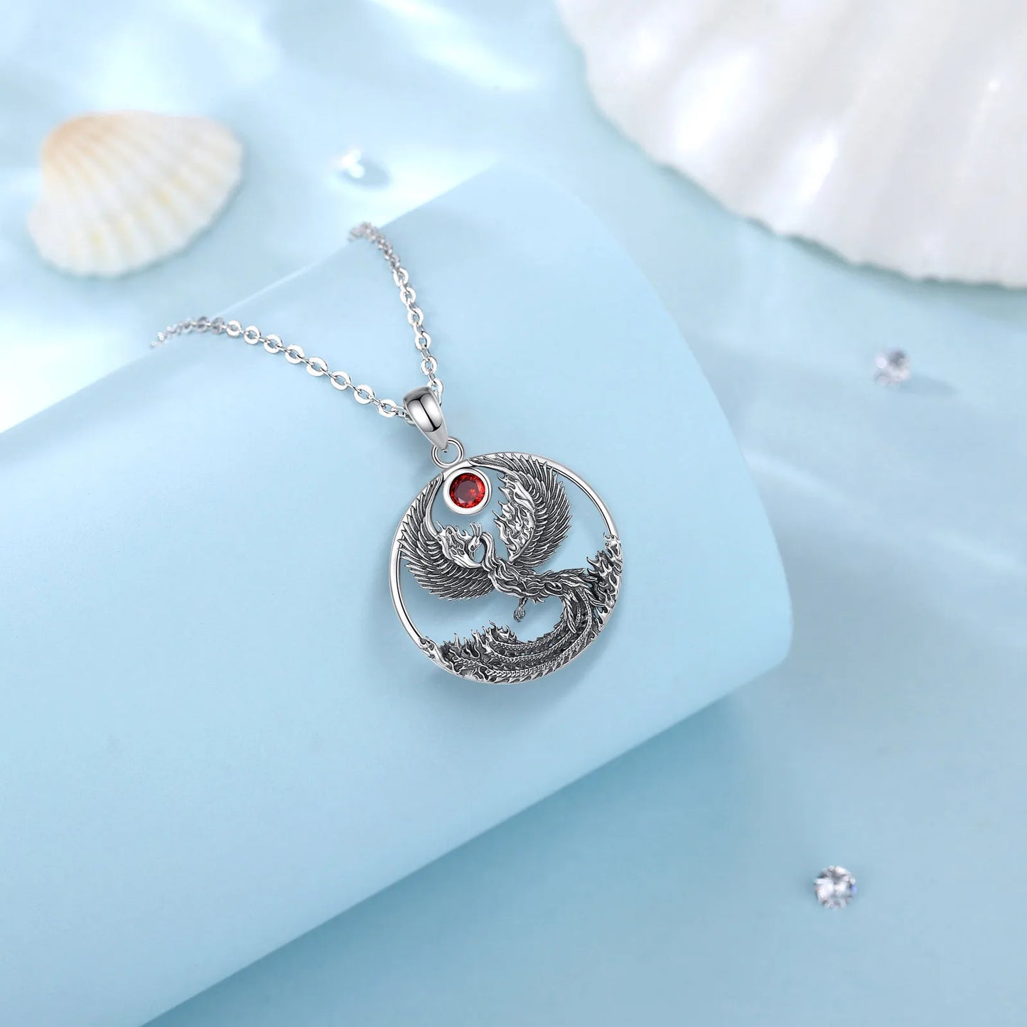 925 Sterling Silver Phoenix Neckalce