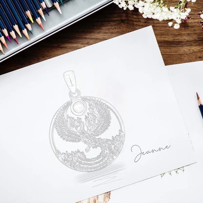 925 Sterling Silver Phoenix Neckalce
