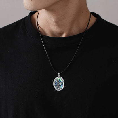 925 Sterling Silver St.Michael Archangel Necklace
