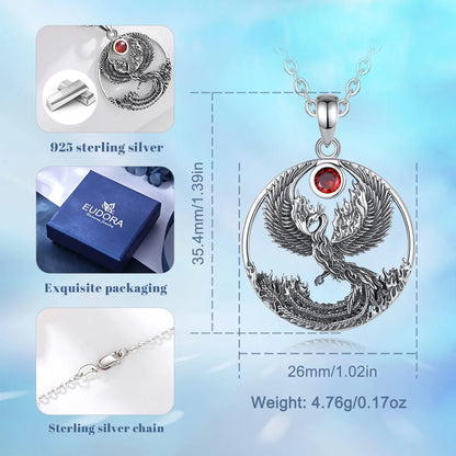 925 Sterling Silver Phoenix Neckalce
