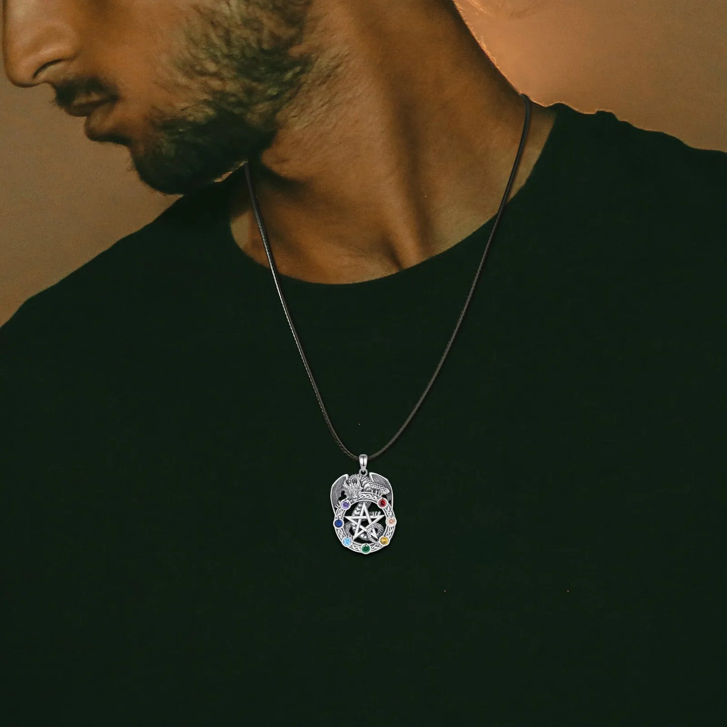 Original 925 Sterling Silver Pentagram Necklace