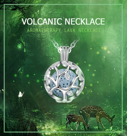 14mm Tree Of Life Pendant Aromatherapy CZ Cage