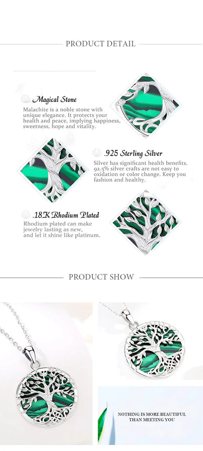 925 Sterling Silver Tree of Life Necklace