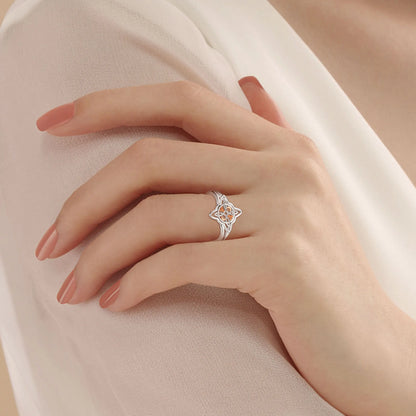 925 Sterling Silver Witch Knot Adjustable Ring