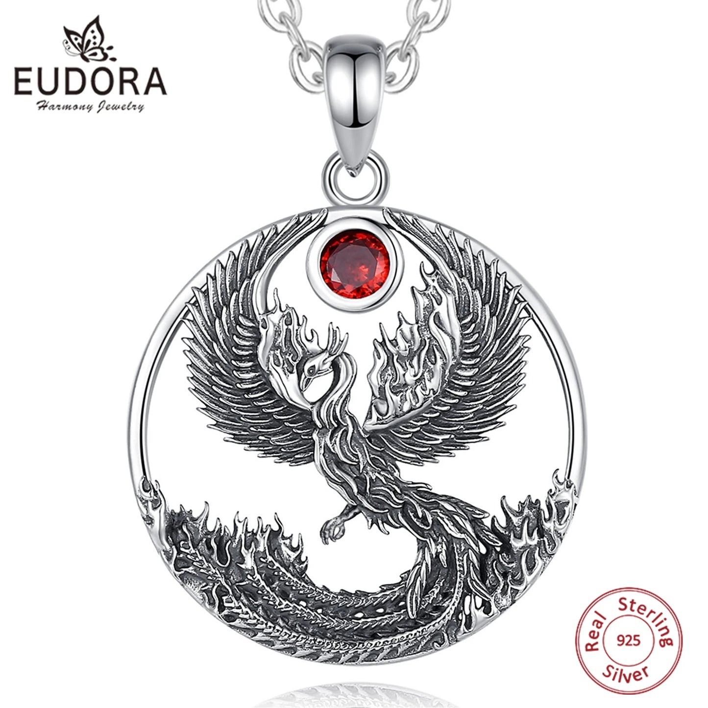 925 Sterling Silver Phoenix Neckalce